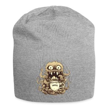 Coffee Monster - Caffeine Zombie - Morning Grouch - Jersey Beanie - heather grey - Front