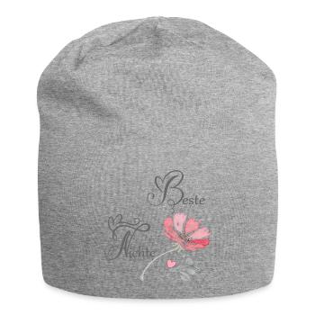Beste Nichte - Jersey-Beanie - Grau meliert - Vorne