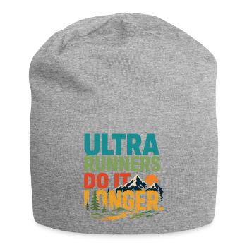 Ultraläufer machen es länger - Jersey-Beanie - Grau meliert - Vorne