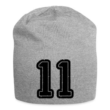 11 - Jersey Beanie - heather grey - Front