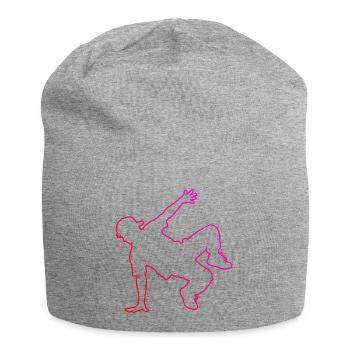 Gift idea for a hip-hop dancer with b-boying - Jersey Beanie - heather grey - Front