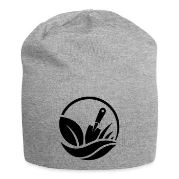 Gardener Shovel Plants Garden Motif - Jersey Beanie - heather grey - Front