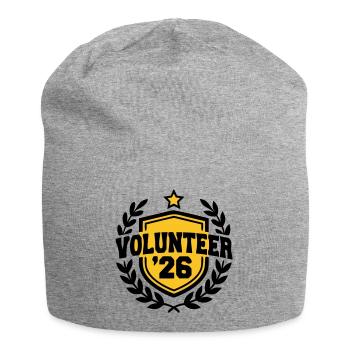 Volunteer 26 Wappen Logo - Jersey-Beanie - Grau meliert - Vorne