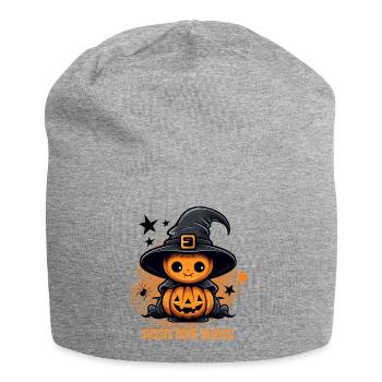 Süßes Oder Saures Halloween Kürbis Geschenk - Jersey-Beanie - Grau meliert - Vorne