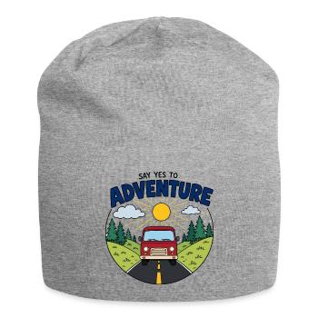 Say Yes to Adventure Van - Jersey Beanie - heather grey - Front