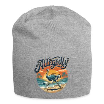 Allegedly Ostrich Funny Lawyer Allegedly - Jersey-Beanie - Grau meliert - Vorne