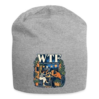 Wir treffen Freunde - Jersey-Beanie - Grau meliert - Vorne