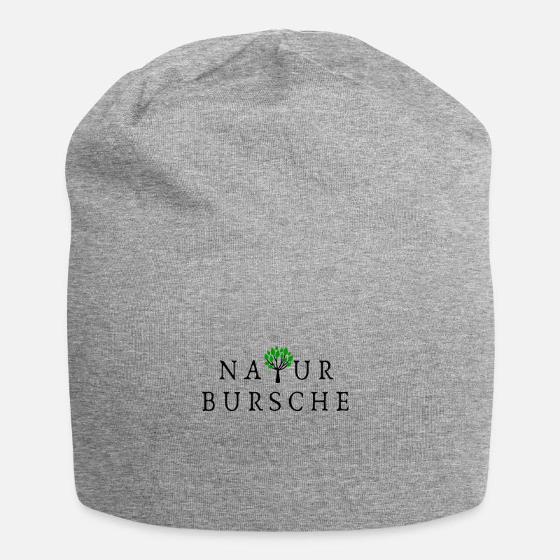 Naturbursche - Jersey-Beanie - Grau meliert