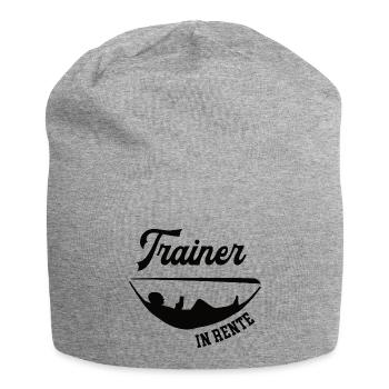 Trainer Rentner Rente Ruhestand Training Abschied - Jersey-Beanie - Grau meliert - Vorne
