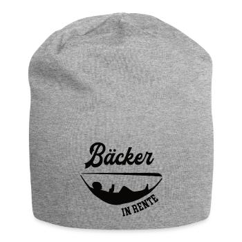 Bäcker in Rente Rentenbeginn Bäckerei Chef Meister - Jersey-Beanie - Grau meliert - Vorne