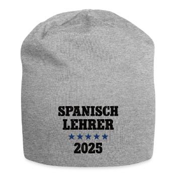 Spanisch Lehrer 2025 Beruf Studium Lehramt Spanish - Jersey-Beanie - Grau meliert - Vorne