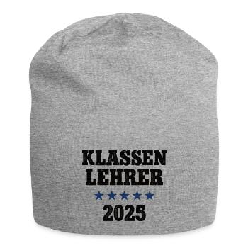 Klassen Lehrer 2025 Leiter Schule Klassenlehrer - Jersey-Beanie - Grau meliert - Vorne