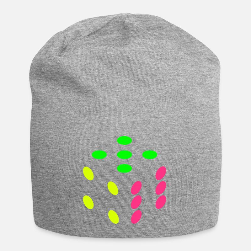 Dés seulement des points - Bonnet en jersey - gris chiné