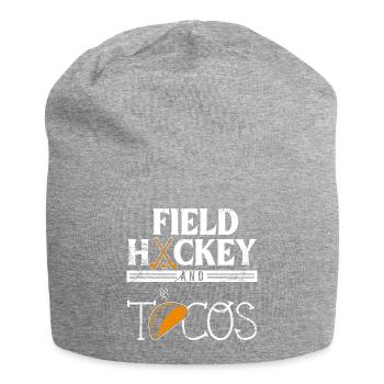 Tacos et cadeau de hockey sur gazon Joueur de hockey sur gazon G - Bonnet en jersey - gris chiné - Devant