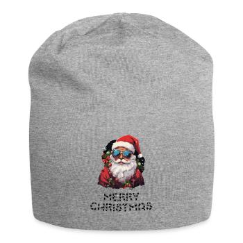 Santa Claus - Marry Christmas - Jersey Beanie - heather grey - Front