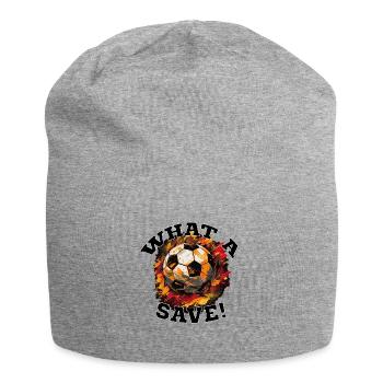 Balle de football - Quelle sauvegarde! - Bonnet en jersey - gris chiné - Devant