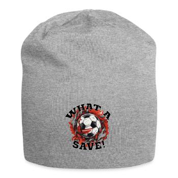 Balle de football - Quelle sauvegarde! - Bonnet en jersey - gris chiné - Devant