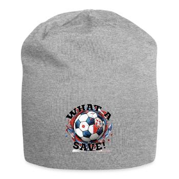 Balle de football - Quelle sauvegarde! - Bonnet en jersey - gris chiné - Devant