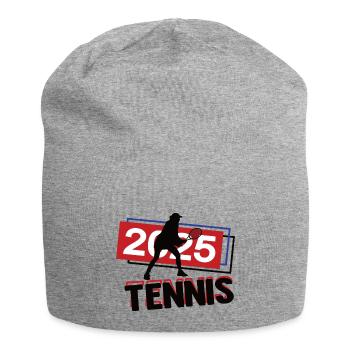 Tennis Spielerin Team Turnier Mannschaft 2025 - Jersey-Beanie - Grau meliert - Vorne