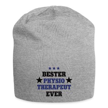 Bester Physio Therapeut Physiotherapie Therapeuten - Jersey-Beanie - Grau meliert - Vorne
