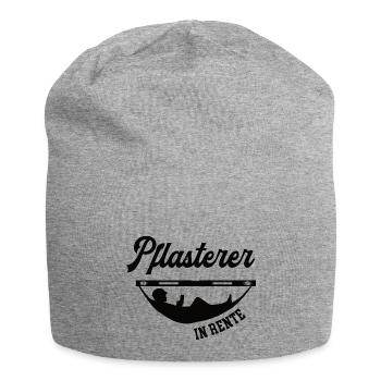 Pflasterer in Rente Rentenbeginn Pflasterei Chef - Jersey-Beanie - Grau meliert - Vorne