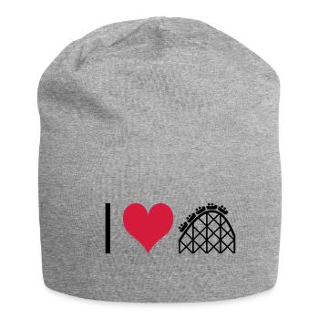 ichliebeachterbahn - Bonnet en jersey - gris chiné - Devant