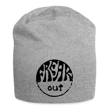 Freak out Hippie Stempel - Jersey-Beanie - Grau meliert - Vorne