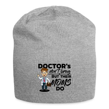 Docteur & Medic - Leurs mamans se vantent - Bonnet en jersey - gris chiné - Devant