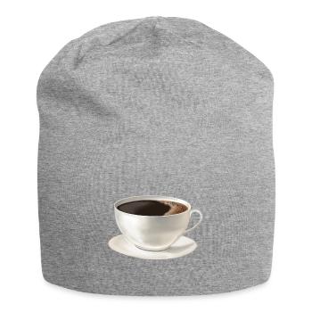 Coffee - Coffee cup cup - Jersey Beanie - heather grey - Front