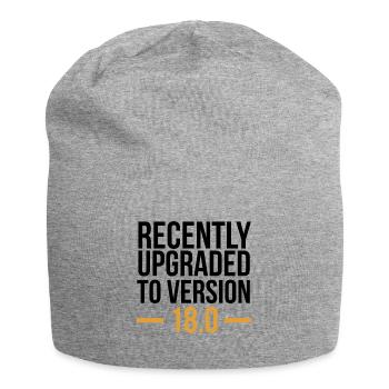 Recently Upgraded to Version 18.0 Gift - Jersey Beanie - heather grey - Front