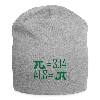 Pi 3,14 Pi Day cadeau - Bonnet en jersey - gris chiné - Devant