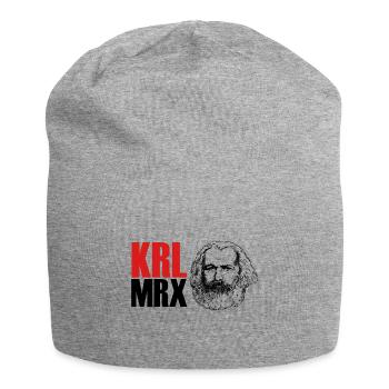 Karl Marx KRL MRX Geschenk - Jersey-Beanie - Grau meliert - Vorne
