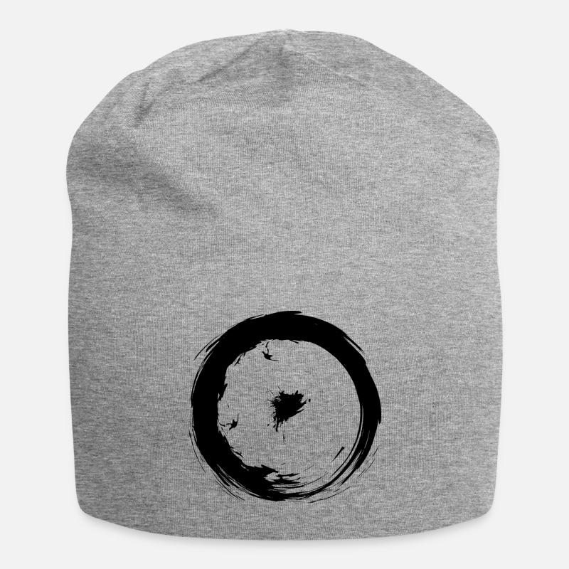 Astronomische Symbole Sonne Symbol Design - Jersey-Beanie - Grau meliert