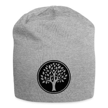 Tree symbol mother earth gift - Jersey Beanie - heather grey - Front