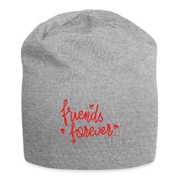 Meilleurs amis pour toujours coeurs - Bonnet en jersey - gris chiné - Devant