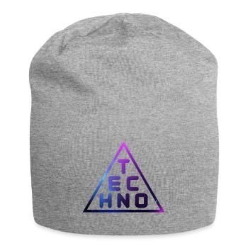 Techno Music Musik DJ Geschenk - Jersey-Beanie - Grau meliert - Vorne