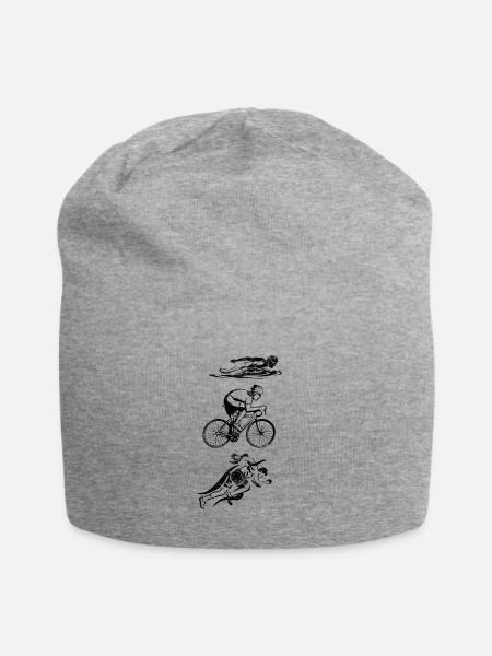 Triathlon Sport - Jersey-Beanie - Grau meliert