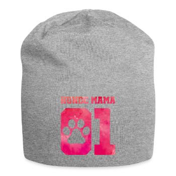 Hunde Mama 01 - Jersey-Beanie - Grau meliert - Vorne