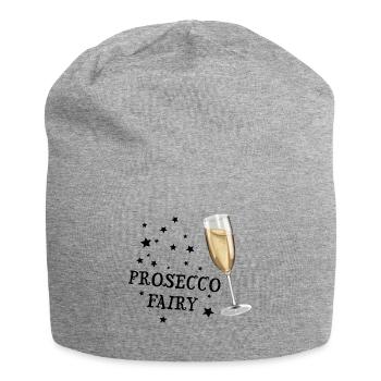 Sparkling wine - Prosecco Fairy - Jersey Beanie - heather grey - Front