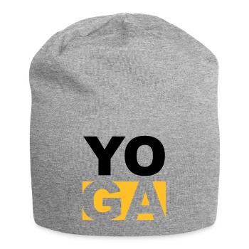Yoga T-Shirt - Jersey-Beanie - Grau meliert - Vorne