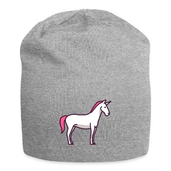 Licorne - licorne - Bonnet en jersey - gris chiné - Devant