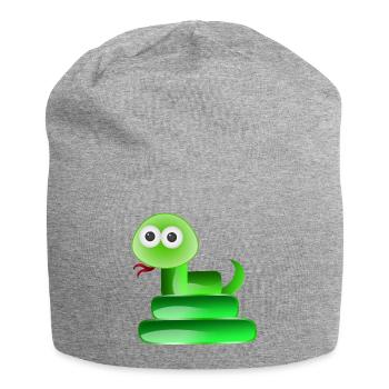 Snake Reptile - Jersey-Beanie - Grau meliert - Vorne