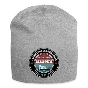 Le véritable beau père parfait - Bonnet en jersey - gris chiné - Devant