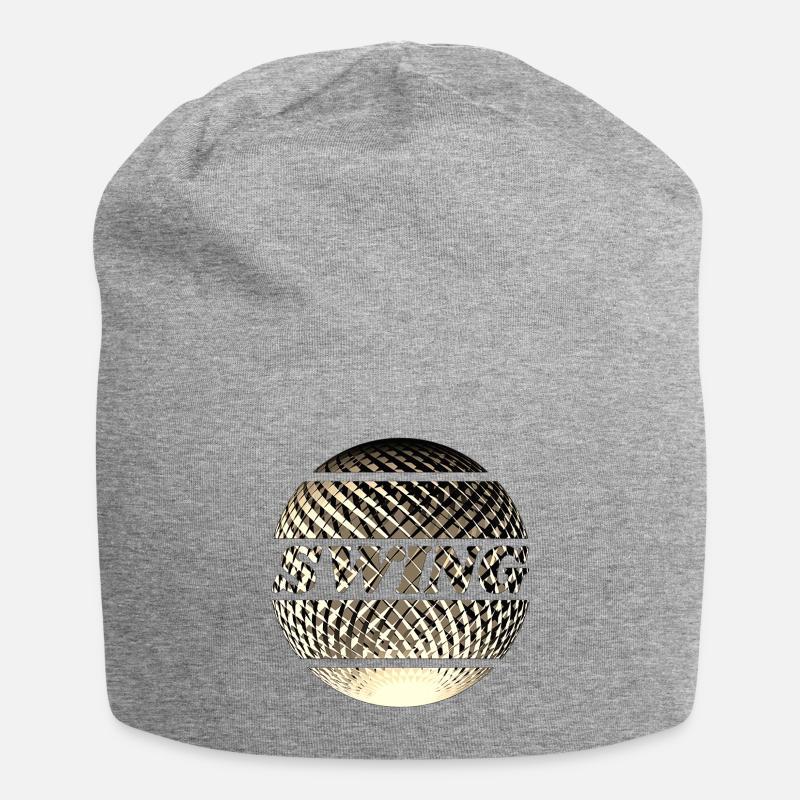 Swing gold - Jersey-Beanie - Grau meliert