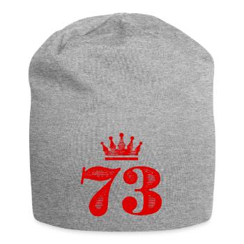73 Figure de la couronne - Bonnet en jersey - gris chiné - Devant