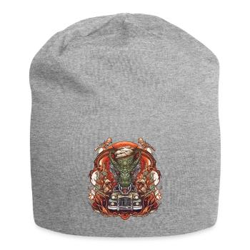 Drachen Auto - Jersey-Beanie - Grau meliert - Vorne