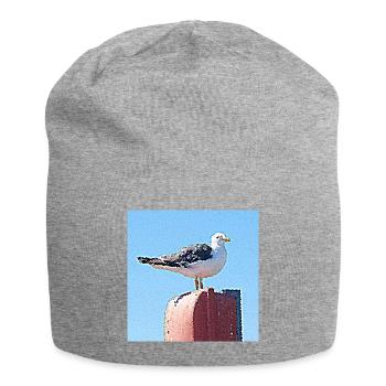 La veille du goéland brun - Bonnet en jersey - gris chiné - Devant