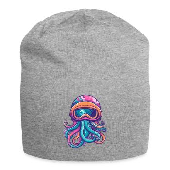Octopus Wintersport - Jersey-Beanie - Grau meliert - Vorne