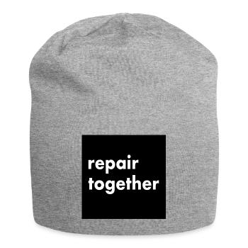 repair together - Jersey Beanie - heather grey - Front
