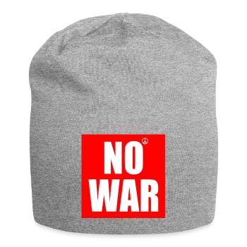 No war - Jersey-Beanie - Grau meliert - Vorne